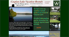 Desktop Screenshot of caspianlakerentals.com